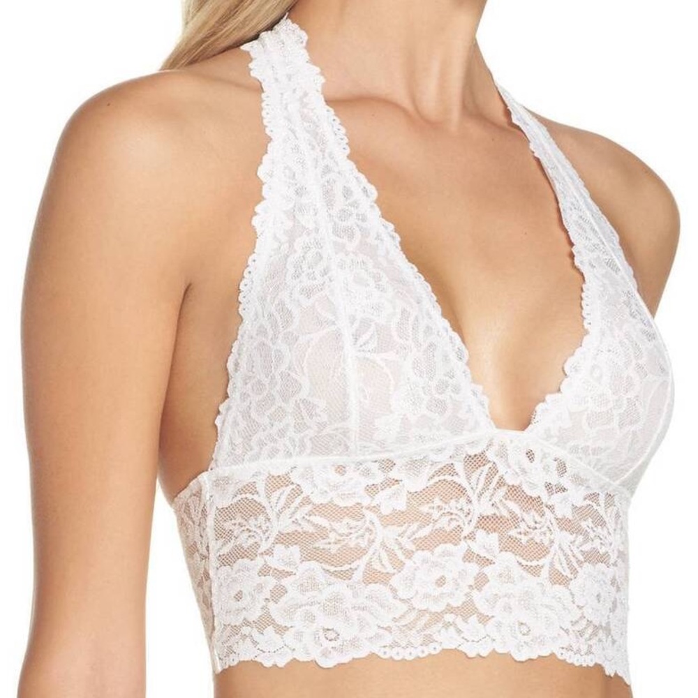 3/$20⚡️ Intimately Free People White Lace Bralette T-Back Heartbreaker